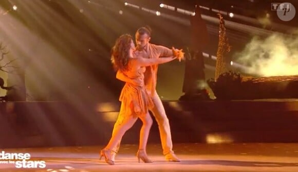 Lucie Lucas et Anthony Colette lors du premier prime de "Danse avec les stars 2021", le 17 septembre, sur TF1