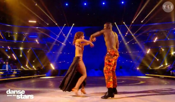 Moussa et Coralie Licata lors du premier prime de "Danse avec les stars 2021", le 17 septembre, sur TF1