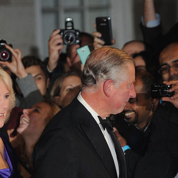 Le Prince Charles de Galles, Camilla Parker Bowles, la duchesse de Cornouailles - Premiere du dernier James Bond "Skyfall" au "Royal Albert Hall" a Londres, le 23 octobre 2012.