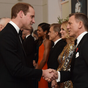 Le prince William, Léa Seydoux, Daniel Craig - Première mondiale du nouveau James Bond "Spectre" au Royal Albert Hall à Londres. Le 26 octobre 2015