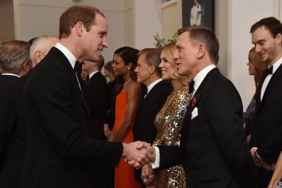 Le prince William, Léa Seydoux, Daniel Craig - Première mondiale du nouveau James Bond "Spectre" au Royal Albert Hall à Londres. Le 26 octobre 2015