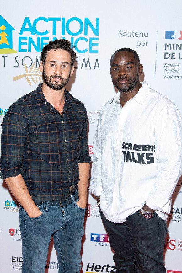 Narcisse Mame et Guillaume Labbe - Soirée de gala "Action Enfance fait son cinéma" au Grand Rex à Paris, le 20 septembre 2021. © Pierre Perusseau/Bestimage