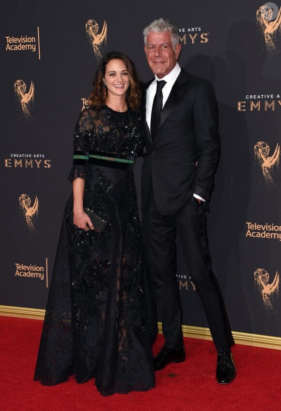 Anthony Bourdain et Asia Argento - "Creative Arts Emmy awards" à Los Angeles le 9 septembre 2017. © Chris Delmas / Bestimage