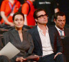 Angelina Jolie et Brad Pitt se battent désormais pour leur château de Miraval, dans le sud de la France. Ici, le couple à une conférence à Londres.