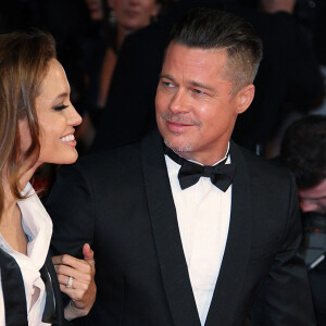 Angelina Jolie et Brad Pitt aux BAFTA Awards à Londres en 2014.