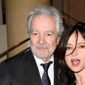 Pierre Arditi avec sa femme Evelyne Bouix - Dîner de gala de la première édition des prix "les Stéthos d'Or" en faveur de la Fondation pour la recherche en physiologie dont le docteur Frédéric Saldmann est le directeur scientifique à l'hôtel George V à Paris le 13 mars 2017. © Coadic Guirec/Bestimage