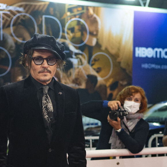 Johnny Depp est au 69ème festival international du film de San Sebastian (Saint Sebastien) pour recevoir un Donostia le 22 septembre 2021.