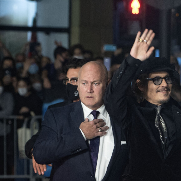 Johnny Depp est au 69ème festival international du film de San Sebastian pour recevoir un Donostia le 22 septembre 2021.