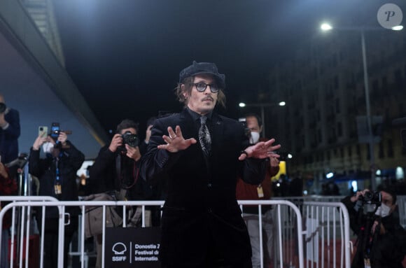 Johnny Depp est au 69ème festival international du film de San Sebastian pour recevoir un Donostia le 22 septembre 2021.