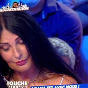 Loana face à Sylvie Ortega dans "Touche pas à mon poste", le 23 septembre 2021, sur C8
