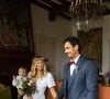 Clémentine Sarlat et son compagnon Clément Marienval se sont mariés. Instagram. Le 26 septembre 2021.