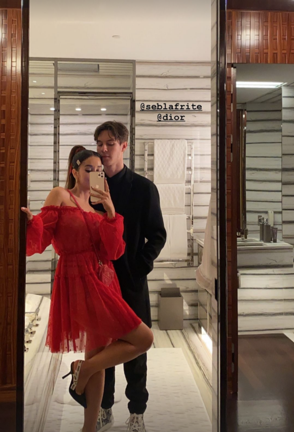 Lena Situations et son petit ami Seb La Frite se préparent pour la soirée Miss Dior. Le 28 septembre 2021.