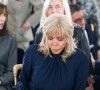 Brigitte Macron - Défilé de "Victoire, on défile !" du styliste Fabio Porliod à l'Hôtel des Invalides à Paris. Le 29 septembre 2021. © Nathan Lainé/Bestimage