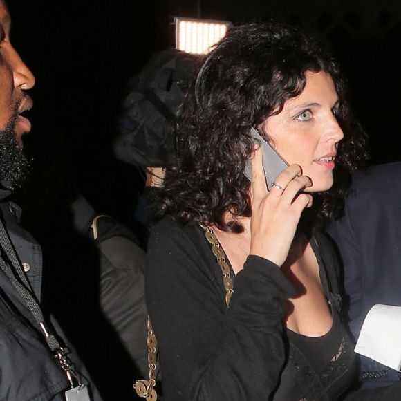 Pete Doherty et sa compagne Katia de Vidas - People à la sortie du défilé de mode "Saint Laurent", collection prêt-à-porter printemps-été 2016, au Carreau du Temple à Paris. Le 5 Octobre 2015