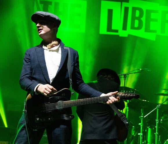 Pete Doherty, en concert avec son groupe The Libertines à l'O2 Academy de Brixton, Londres le 19 décembre 2019.