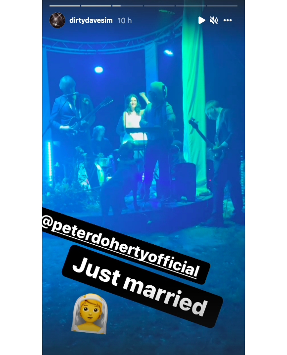 Photos du mariage de Pete Doherty et Katia de Vidas en Normandie, le 30 septembre 2021 sur Instagram.