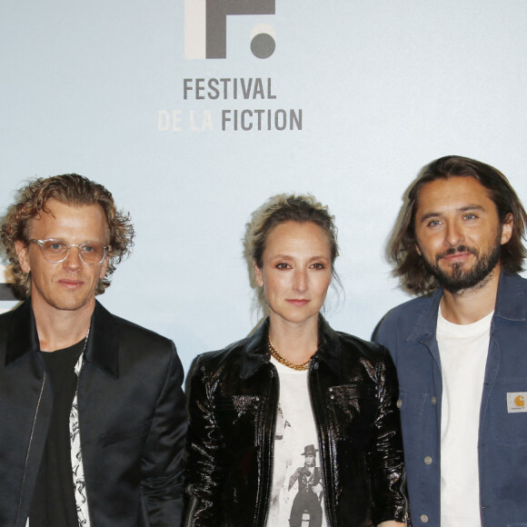 Emmanuel Georges producteur, Alex Lutz, Audrey Lamy, Arthur Sanigou - Soirée de clôture du Festival de la Fiction de La Rochelle. Le 18 septembre 2021 © Christophe Aubert via Bestimage