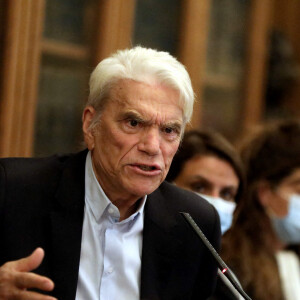 Exclusif - Bernard Tapie intervient lors de la promotion 2020 de la conférence des avocats du barreau de Paris, 11ème séance du premier tour, à la bibliothèque de l'ordre à Paris. Le 7 septembre 2020. © Dominique Jacovides / Bestimage