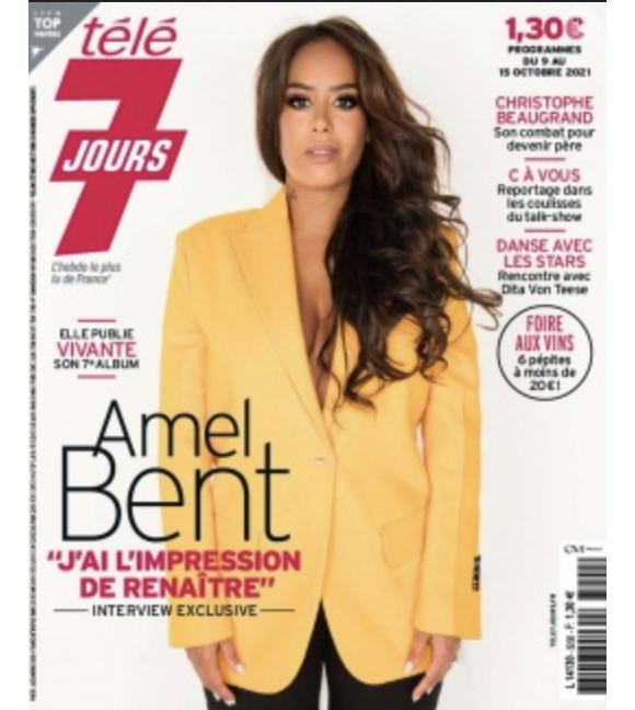 Amel Bent fait la couverture du nouveau numéro de Télé 7 jours