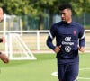 Kingsley Coman - Entraînement de l'équipe de France de football à Clairefontaine le 30 août 2021. © Anthony Bibard / FEP / Bestimage