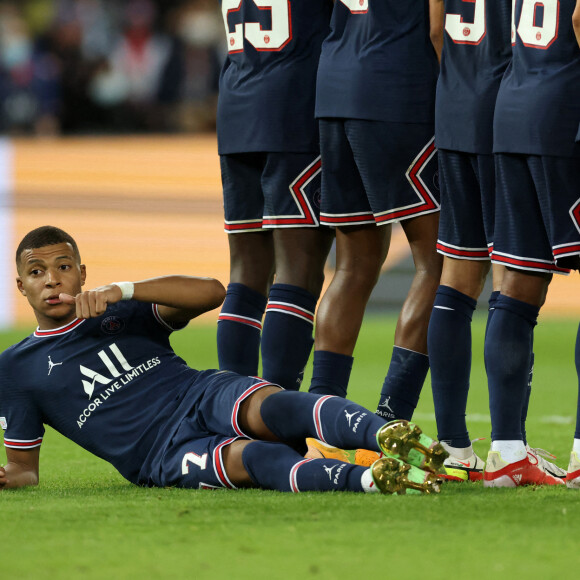 Kylian Mbappé - Victoire du PSG (2) face à Manchester City (0) lors de la deuxième journée de la Ligue des champions au Parc des Princes à Paris, France, le 28 septembre 2021. © David Klein/Sportimage/Cal Sport Media/Zuma Press/Bestimage