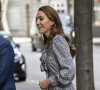Kate Middleton, duchesse de Cambridge, arrive au "University College" de Londres.