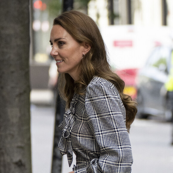 Catherine Middleton (Kate), duchesse de Cambridge, arrive au "University College" de Londres, le 5 octobre 2021.