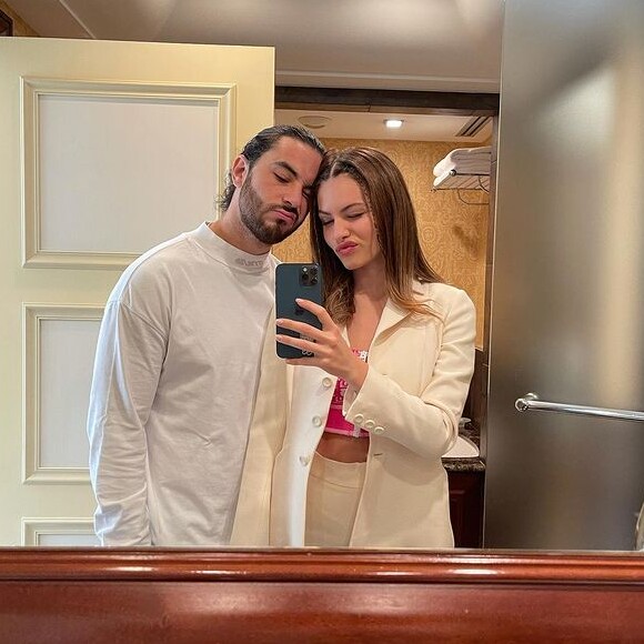 Thylane Blondeau et son fiancé Ben Attal sur Instagram.