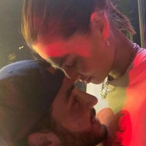 Thylane Blondeau et son fiancé Ben Attal sur Instagram, 2021.
