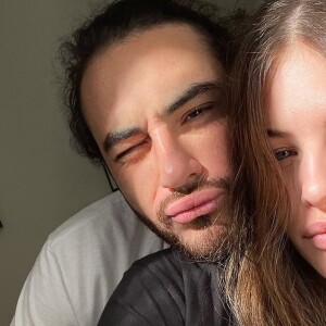 Thylane Blondeau et son fiancé Ben Attal sur Instagram, 2021.