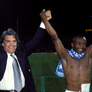 Archive - Basile Boli, Bernard Tapie et Abedi Pelé - © Panoramic/Bestimage