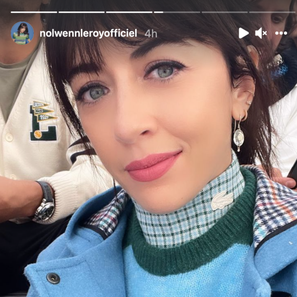 Nolwenn Leroy a assisté au défilé Lacoste printemps-été 2022, au Palais de Tokyo.