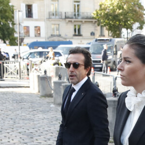 Sophie Tapie - Messe funéraire en hommage à Bernard Tapie en l'église Saint-Germain-des-Prés à Paris. Le 6 octobre 2021. © Jacovides-Moreau / Bestimage