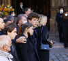 Les proches et la famille - Messe funéraire en hommage à Bernard Tapie en l'église Saint-Germain-des-Prés à Paris. © Jacovides-Moreau / Bestimage