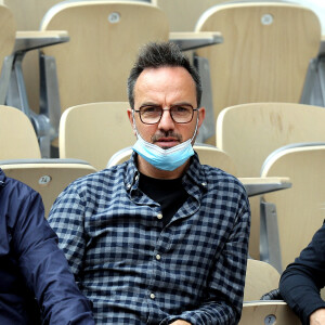 Jarry (Anthony Lambert) dans les tribunes des Internationaux de France de tennis de Roland Garros à Paris, France, le 4 juin 2021. © Dominique Jacovides/Bestimage 