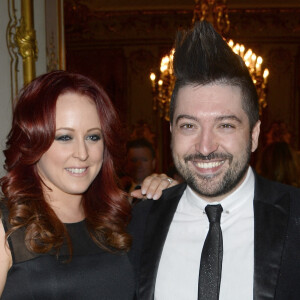 Chris Marques et sa fiancée Jaclyn Spencer - Soirée de prestige à l'hôtel Marcel Dassault Pour "Autistes sans Frontières" à Paris le 16 avril 2015.