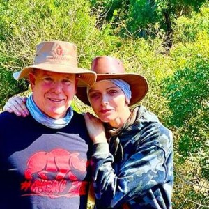 La princesse Charlene de Monaco et son mari le prince Albert en Afrique du Sud, sur Instagram le 25 août 2021.