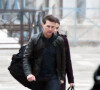Tom Cruise, Rebecca Ferguson, Simon Pegg tournent place Saint-Marc à Venise pour le film "Mission Impossible 7". Le 11 novembre 2020.