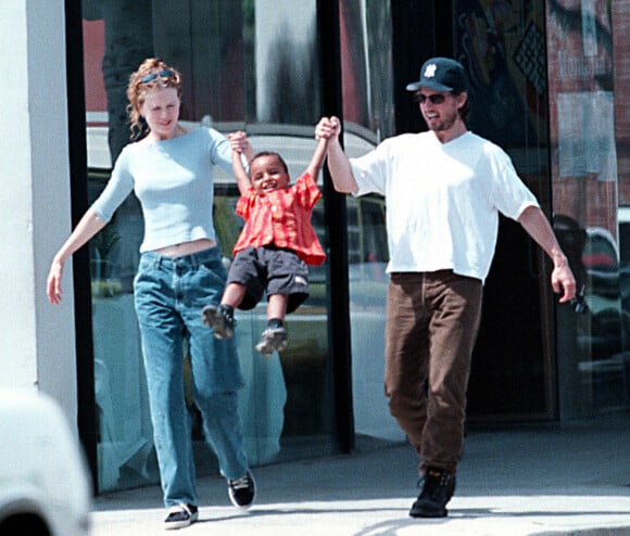 Nicole Kidman, Tom Cruise et leur fils Connor dans les années 90.