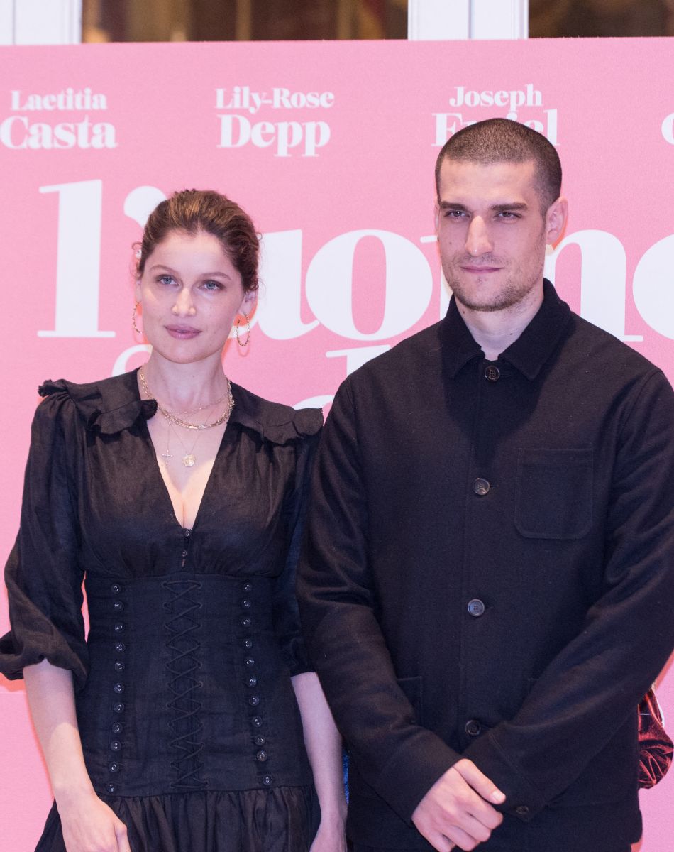 Laetitia Casta et son mari Louis Garrel au photocall du film "L'Homme Fidèle" à Rome, Italie, le 5 avril 2019.