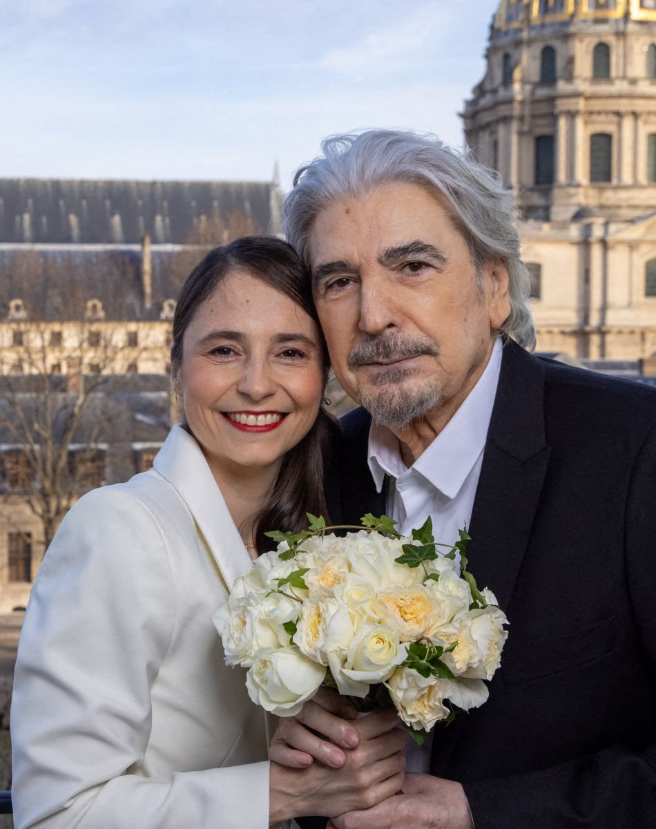 Exclusif - Mariage de Serge Lama et Luana Santonino, Paris, le 11 février 2021. © Cyril Moreau/Bestimage