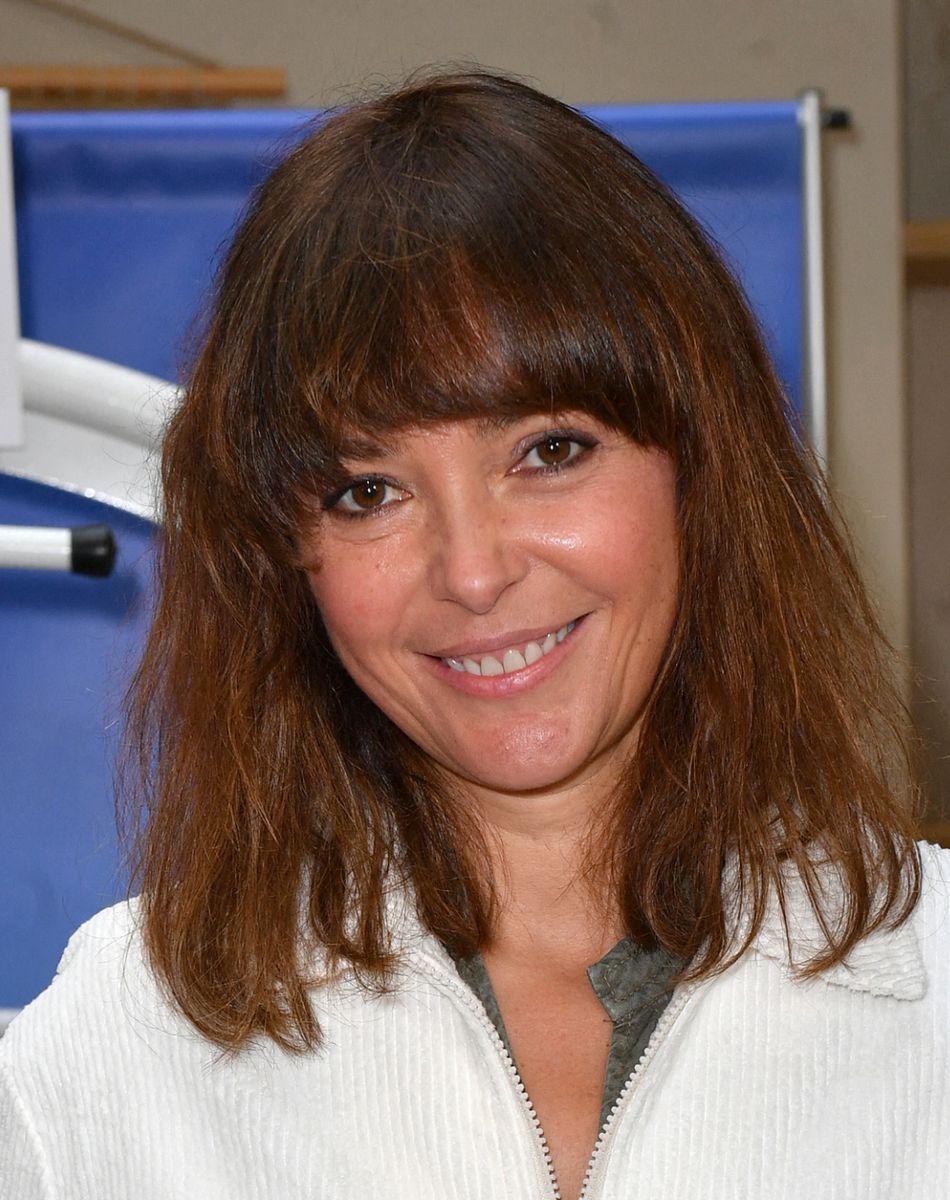 Sandrine Quétier - Damart lance une collection capsule avec YUJ (1ère marque de vêtements de yoga Française éco-responsable) à Paris le 12 octobre 2021.© Veeren/Bestimage
