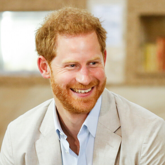 Le prince Harry, duc de Sussex, et Meghan Markle, duchesse de Sussex, visitent la mosquée Auwa dans le quartier de Bo Kaap dit "Cape Malay" au Cap, Afrique du Sud, le 24 septembre 2019.