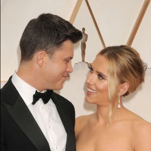 Scarlett Johansson et son fiancé Colin Jost - 92e cérémonie des Oscars au Hollywood and Highland à Los Angeles.