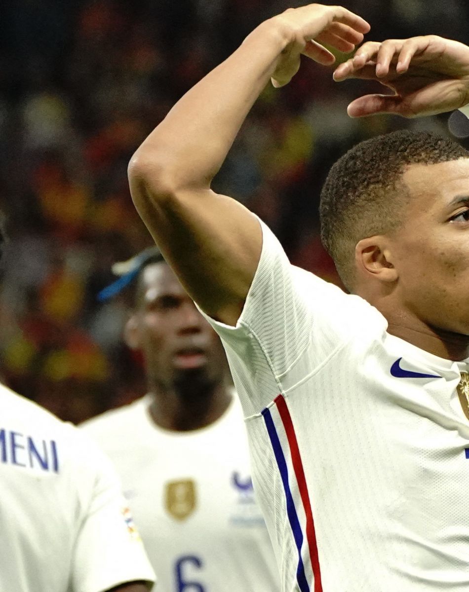 Kylian MBappe (France) - Football: La France remporte la coupe de la Ligue des Nations en battant l'Espagne 2 buts à 1 à Milan le 10 octobre 2021. © Norbert Scanella/Panoramic/Bestimage