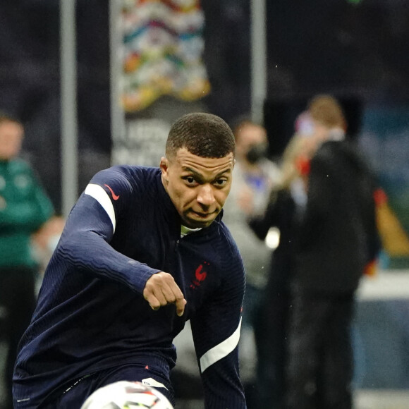 Kylian MBappe (France) - Football: La France remporte la coupe de la Ligue des Nations en battant l'Espagne 2 buts à 1 à Milan le 10 octobre 2021. © Norbert Scanella/Panoramic/Bestimage