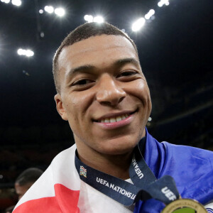 Kylian Mbappé - Football: La France remporte la coupe de la Ligue des Nations en battant l'Espagne 2 buts à 1 à Milan le 10 octobre 2021. © Inside/Panoramic/Bestimage