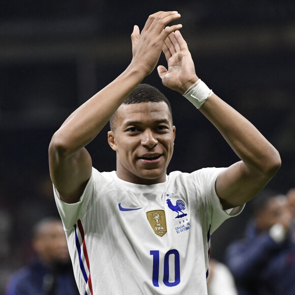 Kylian Mbappé - Football: La France remporte la coupe de la Ligue des Nations en battant l'Espagne 2 buts à 1 à Milan le 10 octobre 2021. © Inside/Panoramic/Bestimage