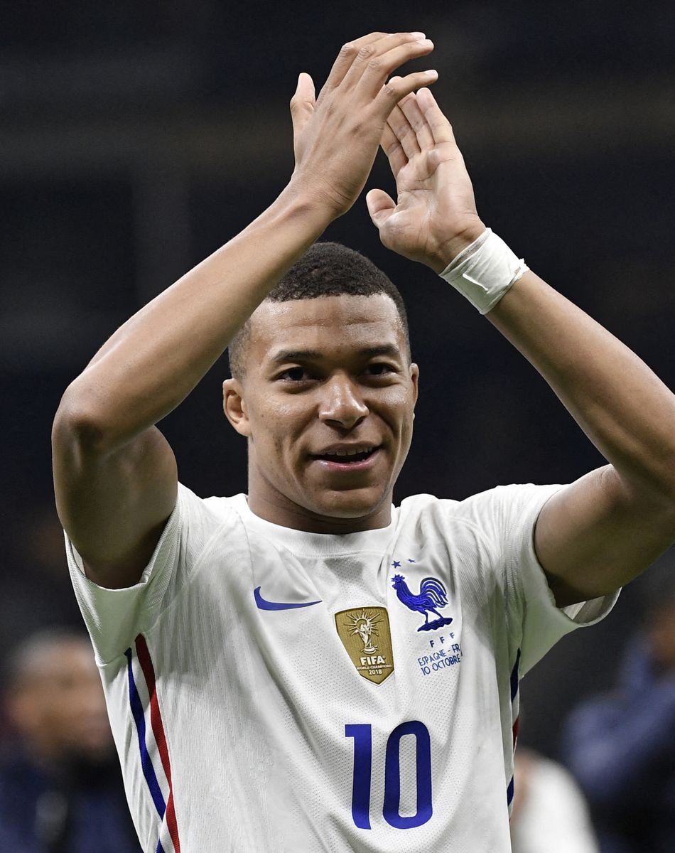 Kylian Mbappé - Football: La France remporte la coupe de la Ligue des Nations en battant l'Espagne 2 buts à 1 à Milan le 10 octobre 2021. © Inside/Panoramic/Bestimage