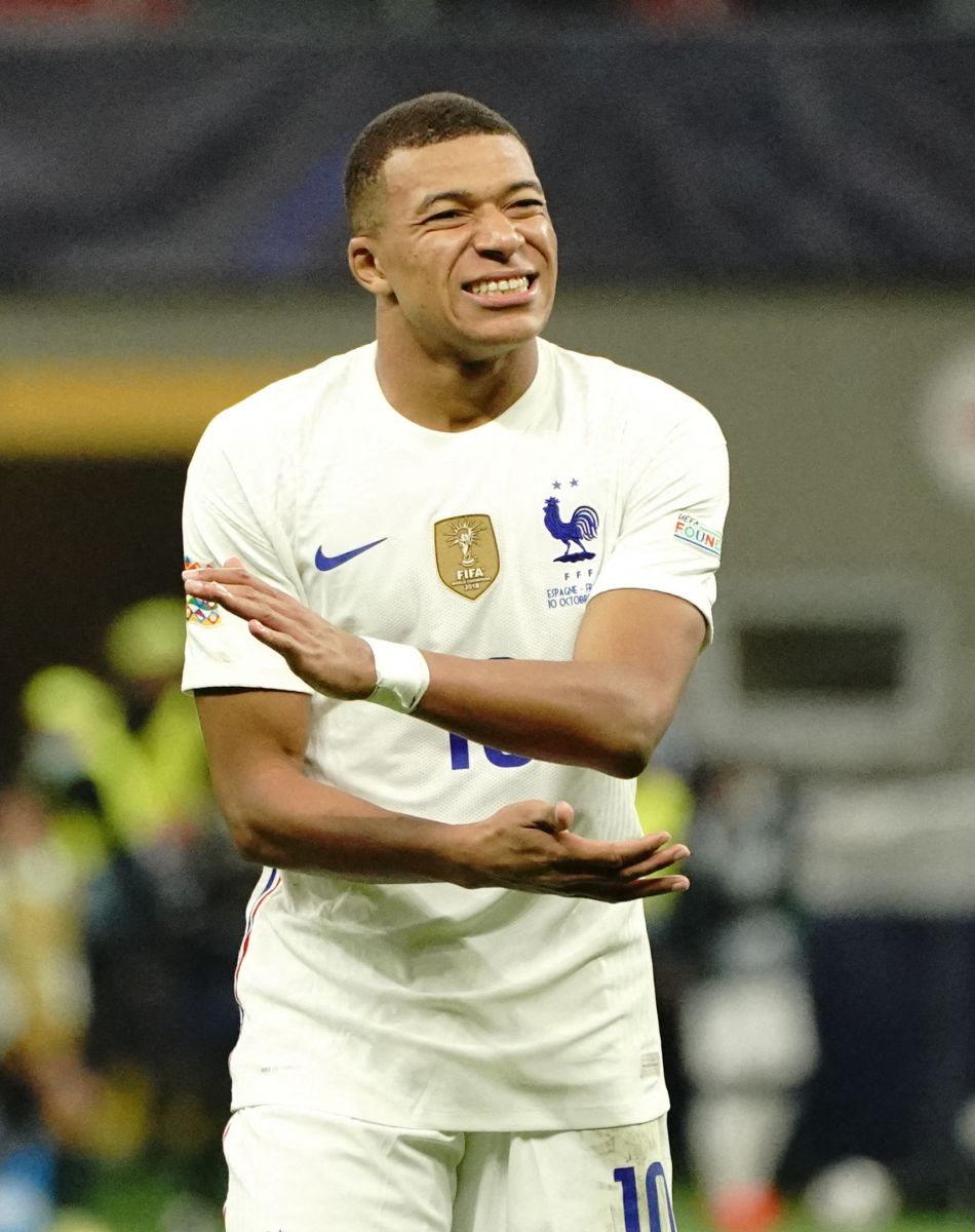 Kylian MBappé (France) - Football: La France remporte la coupe de la Ligue des Nations en battant l'Espagne 2 buts à 1 à Milan le 10 octobre 2021. © Norbert Scanella/Panoramic/Bestimage